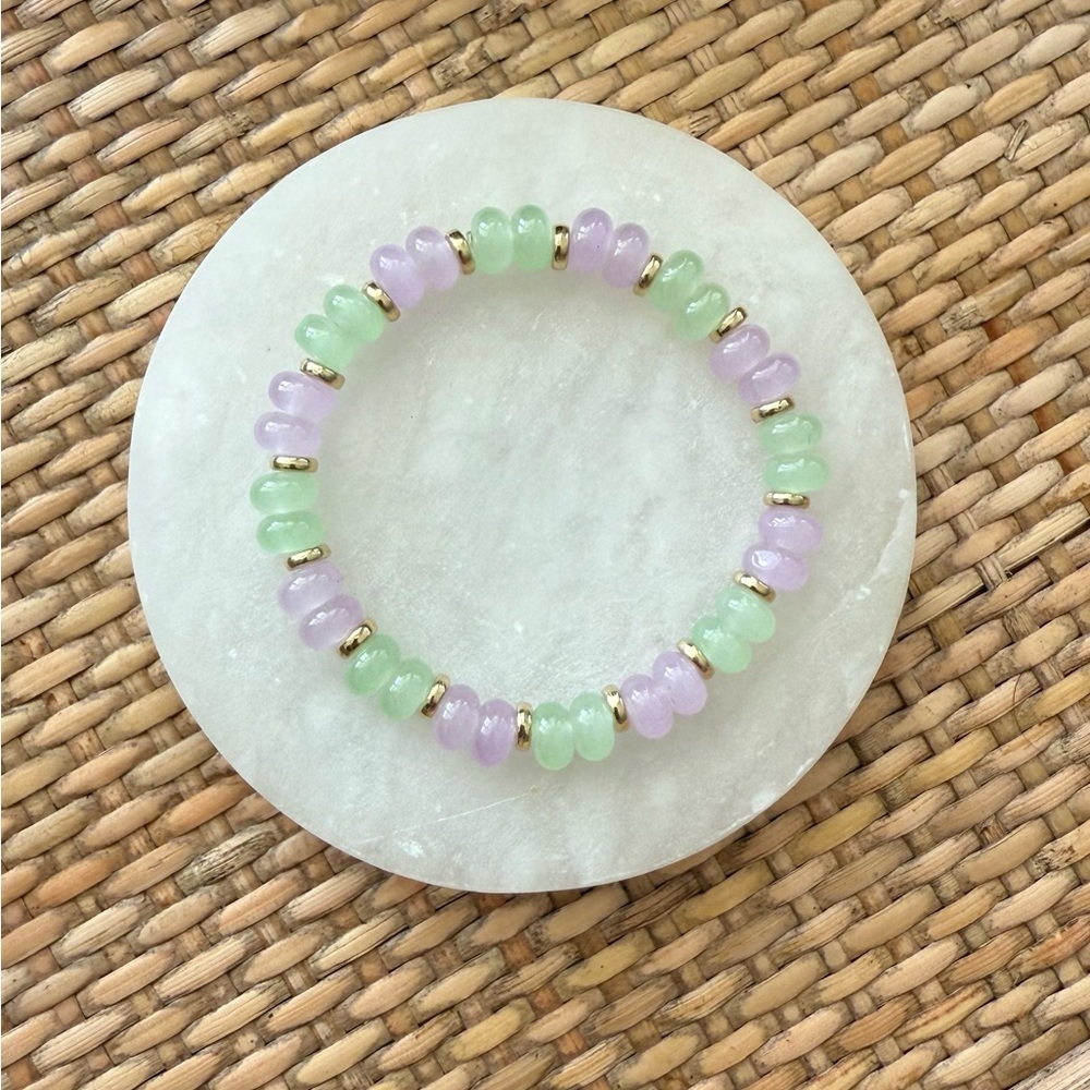 Pastel Glass Beaded Bracelet - Picture 4 of 7